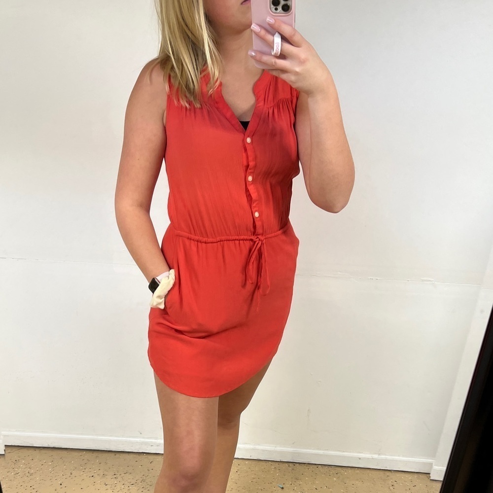 Gap Sleeveless Coral Dress